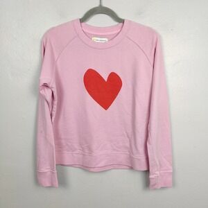 Kerri Rosenthal Scout Imperfect Heart Sweatshirt Womens XS Long Sleeve Crew Neck